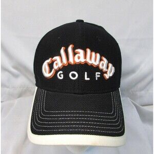 Callaway Golf Hat Cap Strap Back One Size Black Fusion Technology Mens New Era